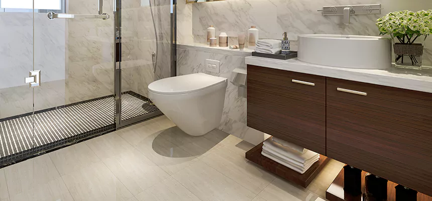 Burst Pipe Bathroom Cleanup in Keystone